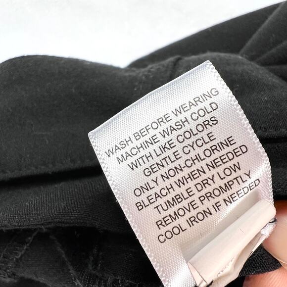 Vylette Black Belted Paper Bag Waist Dress Pants 1 - Picture 6 of 7